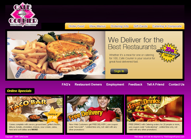 Online Catering System Web Development