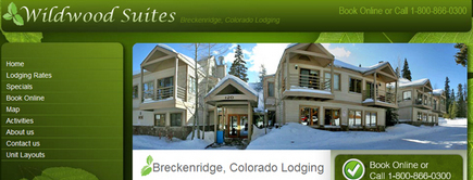 Web developer portfolio: Wild Wood Suites